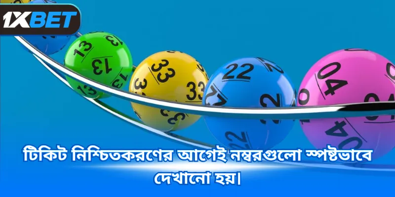 টিকিট নিশ্চিতকরণের আগেই নম্বরগুলো স্পষ্টভাবে দেখানো হয়।